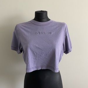 Adidas Purple Crop Top